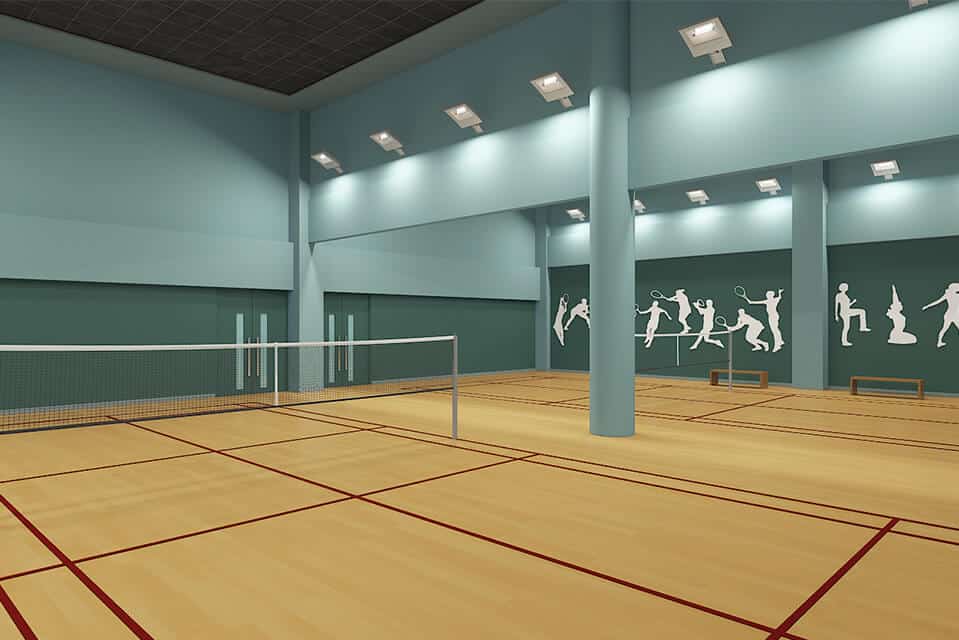  Badminton Court